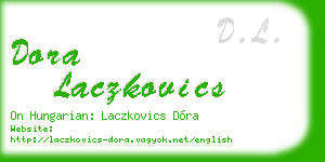 dora laczkovics business card